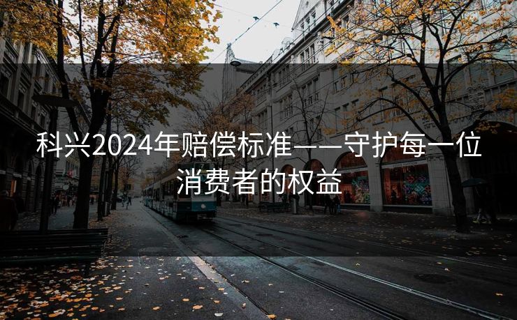 科兴2024年赔偿标准——守护每一位消费者的权益
